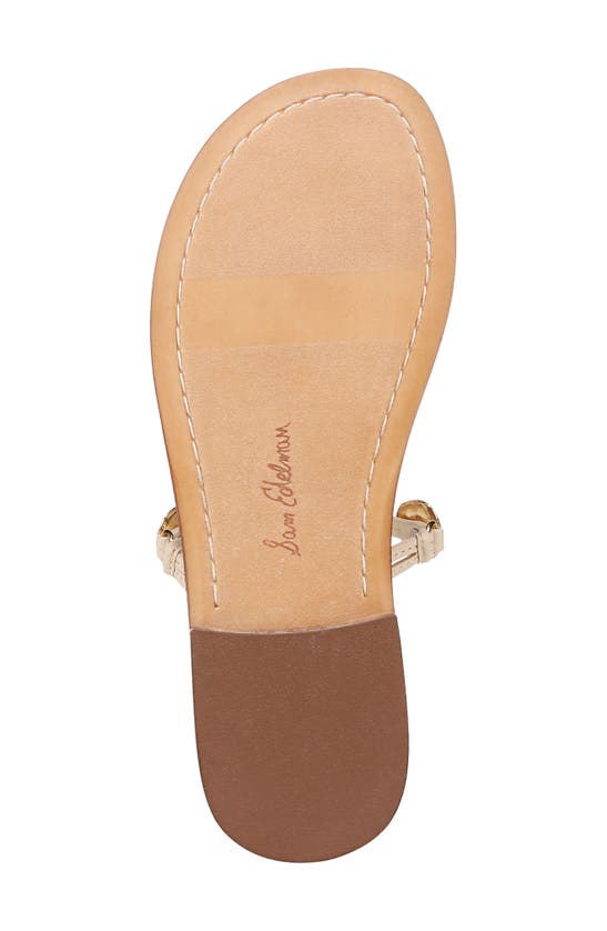 Shop Sam Edelman Deirdre Ankle Wrap Sandal In Linen