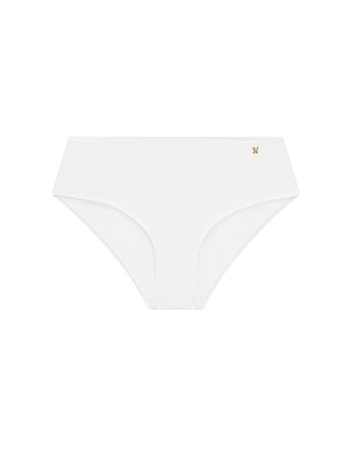 Nudea The Stretch Mid Rise Bikini Brief In White