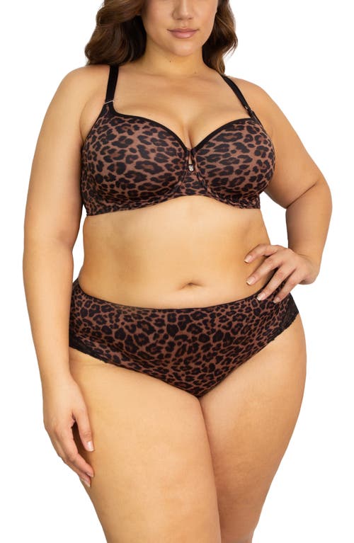 Tulip Smooth Convertible Underwire Push-Up Bra in Designer Leopard Print