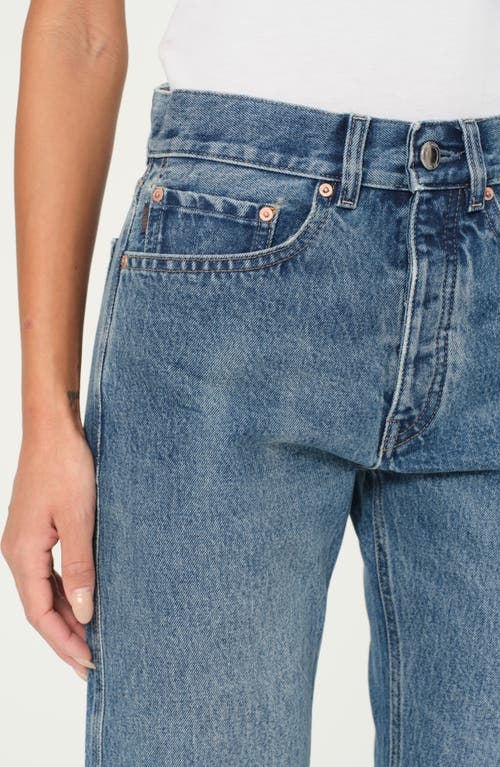 Dl1961 Rosie Straight High-rise Jeans In Blue