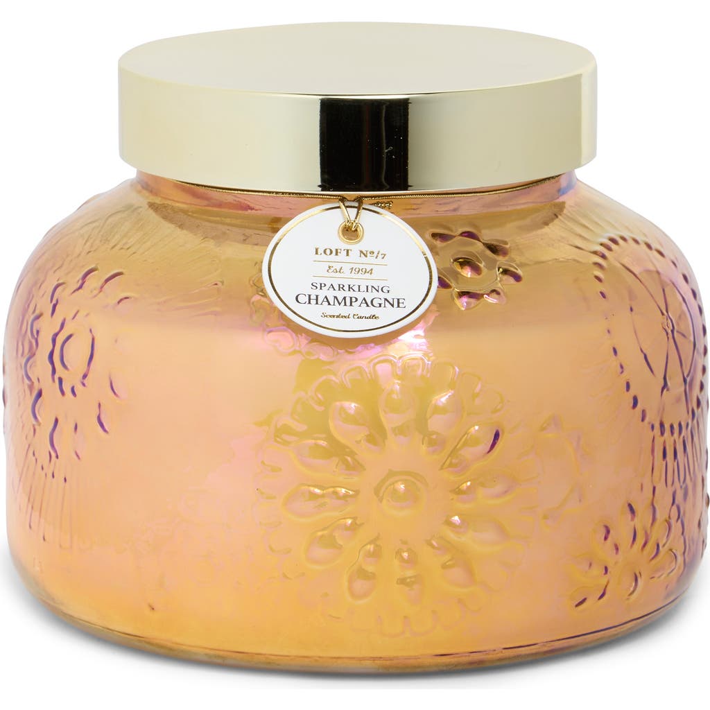 Portofino Candles Deco Garden Jar Candle In Champagne Luster