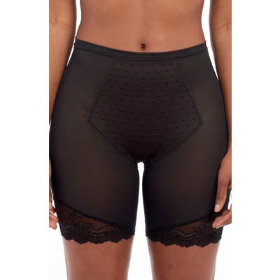 Spanx Spotlight On Lace Mid-Thigh Shorts, Black