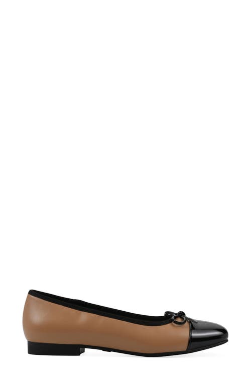CLIFFS BY WHITE MOUNTAIN WHITE MOUNTAIN FOOTWEAR BOCCI CAP TOE FLAT
