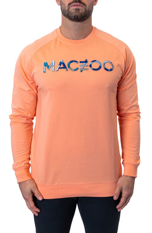 Maceoo Camo Peach Stretch Cotton Sweatshirt in Pink 