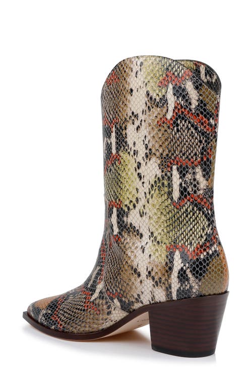 Shop L Agence L'agence Claude Pointed Toe Western Boot In Burnt Umber