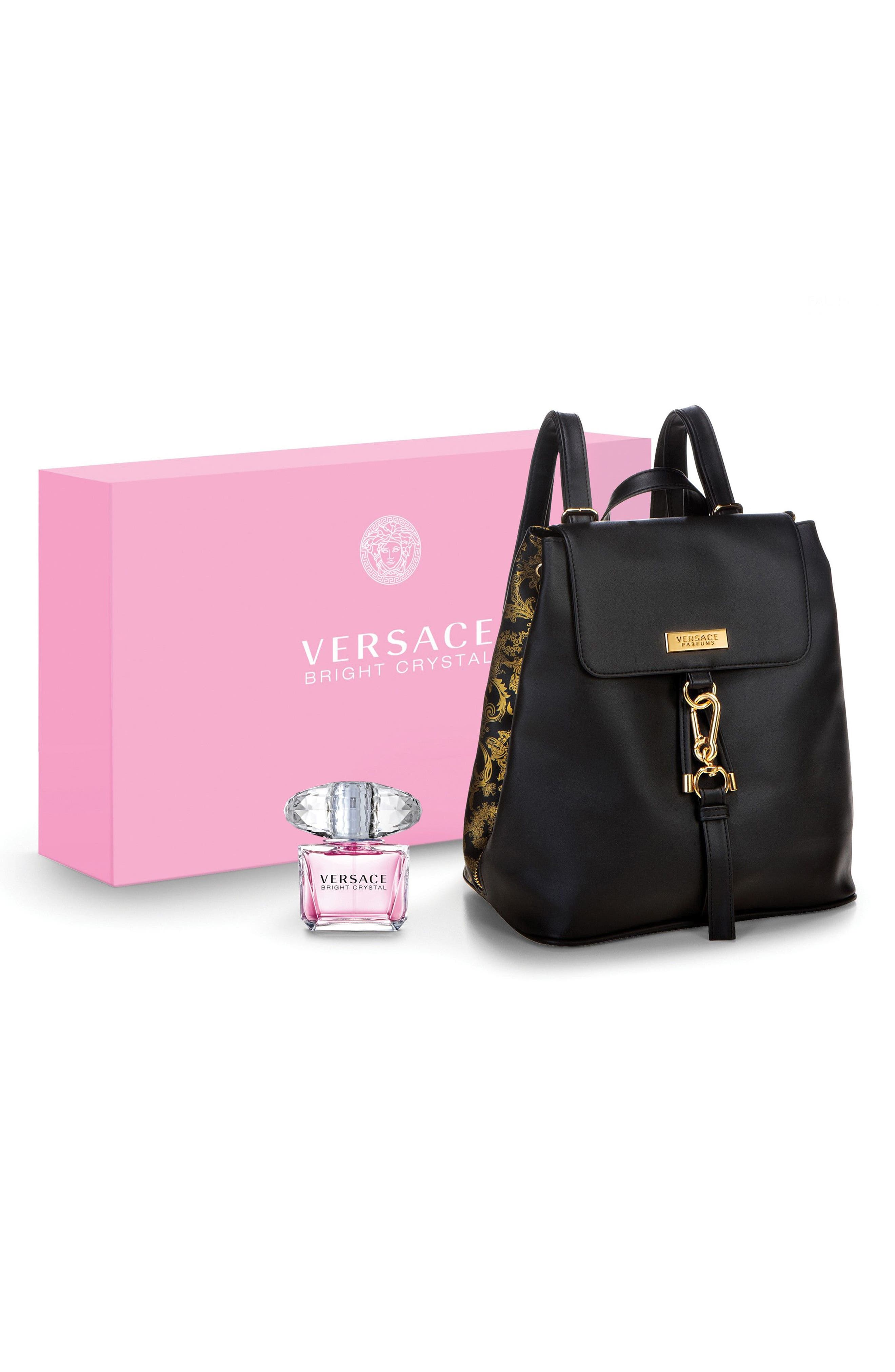 versace backpack with cologne