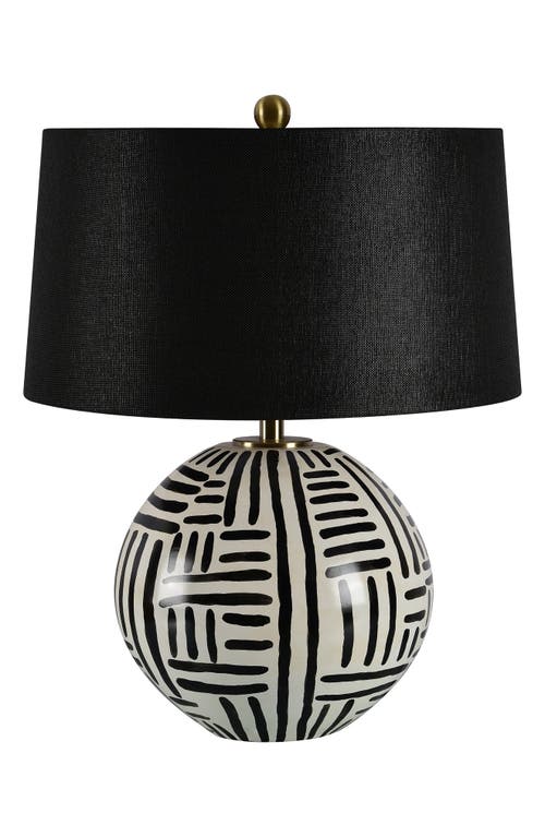 Renwil Milka Ceramic Table Lamp in Cream And Black Finish at Nordstrom