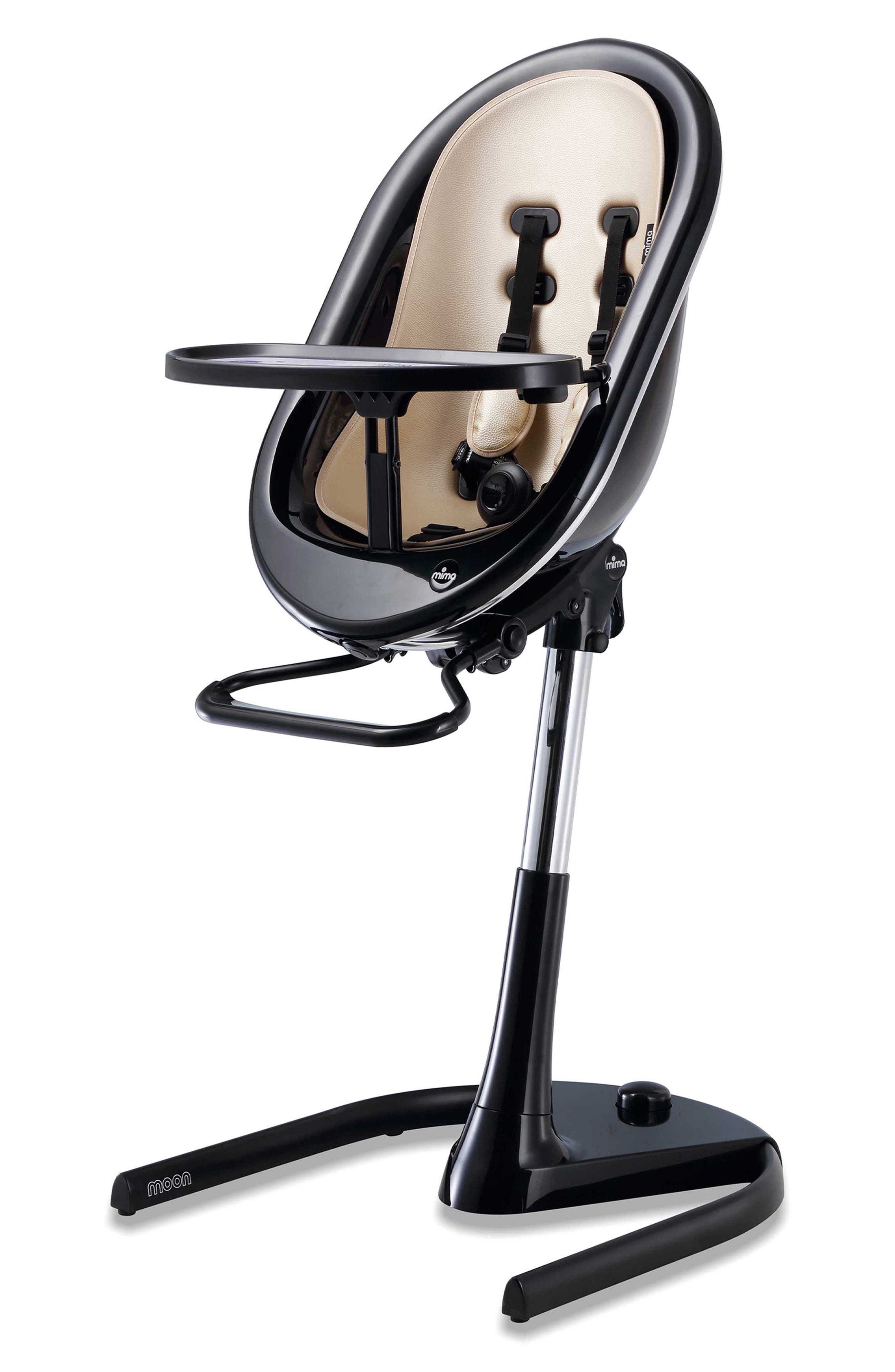 mima Moon 2G 3-in-1 Highchair in Black /Champagne 