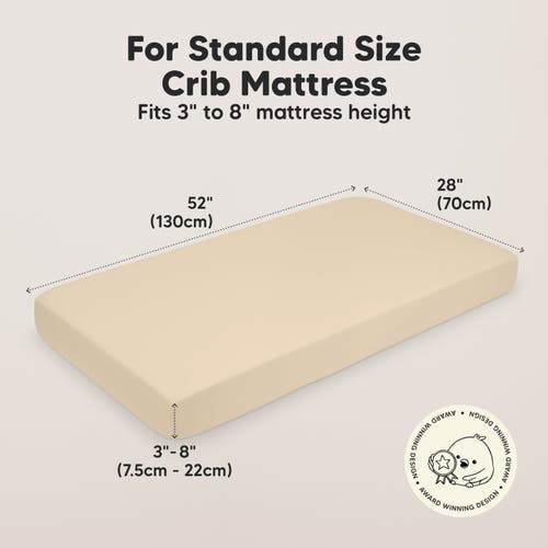 Keababies Isla Fitted Crib Sheets In Khaki