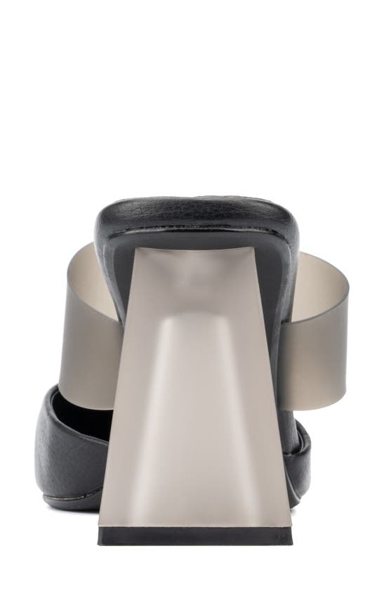 New York And Company Winifred Heeled Mule In Black