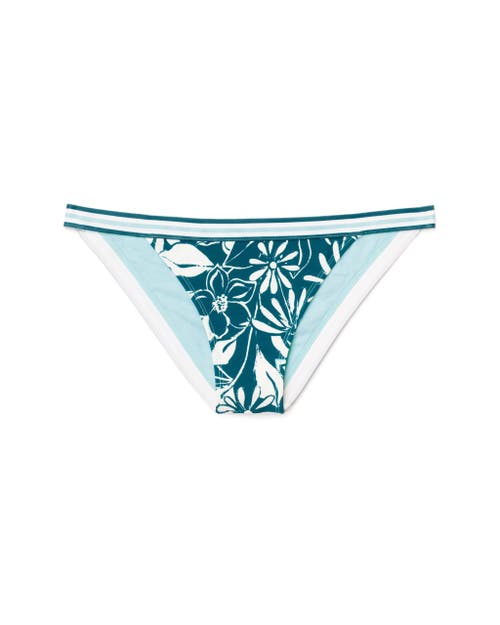 Adore Me Gisele Swimwear Bikini Bottom In Floral Blue