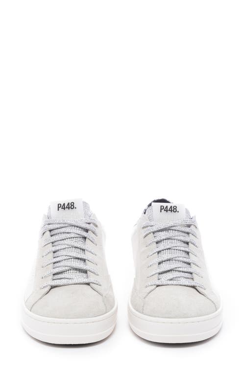 P448 John Low Top Sneaker In White/lilac