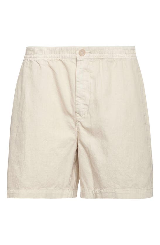 Shop Barbour Melonby Cotton & Linen Shorts In Mist