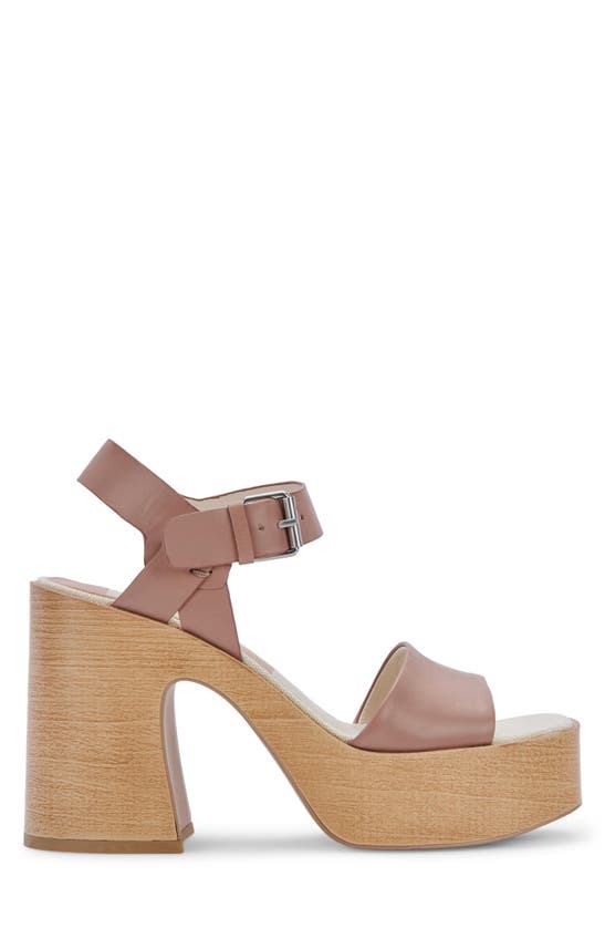 Shop Dolce Vita Wallis Platform Sandal In Cafe Leather