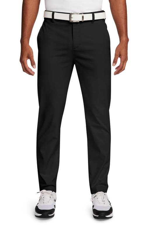 Shop Nike Golf Slim Fit Stretch Cotton Blend Golf Chino Pants In Black/black