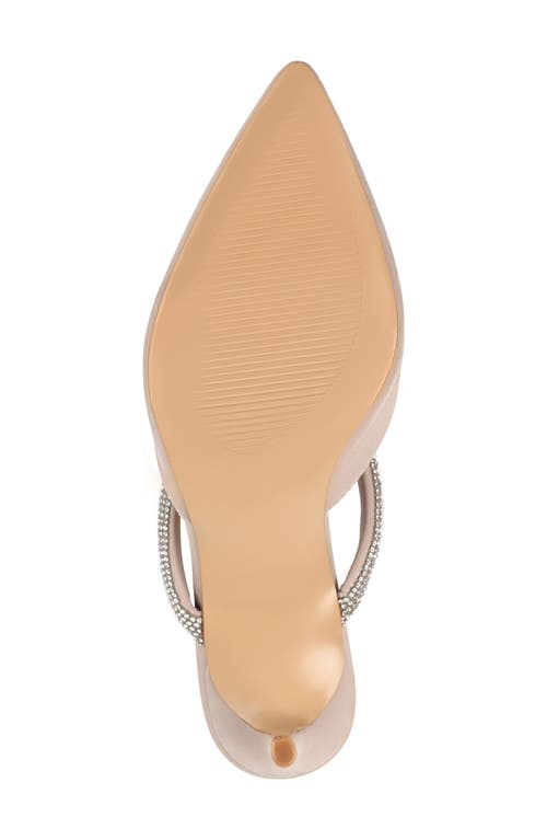 Journee Collection Lunna Crystal Embellished Pump In Blush Smoke