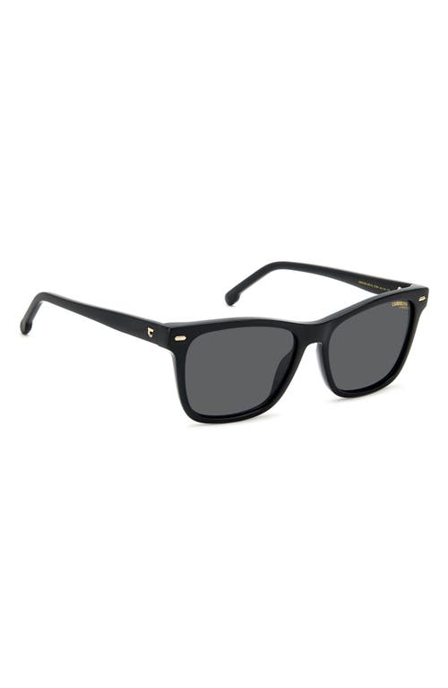 Carrera Eyewear 54mm Gradient Rectangular Sunglasses In Black/grey