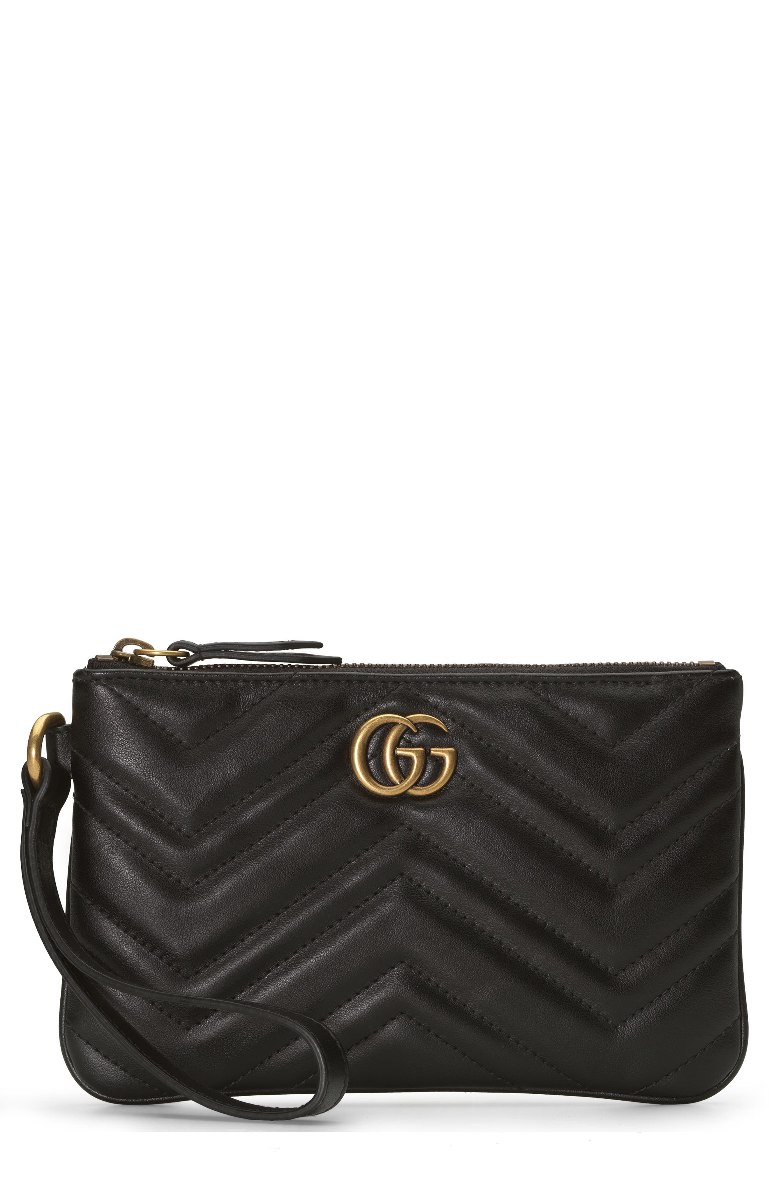 Gucci Quilted Leather Wristlet | Nordstrom