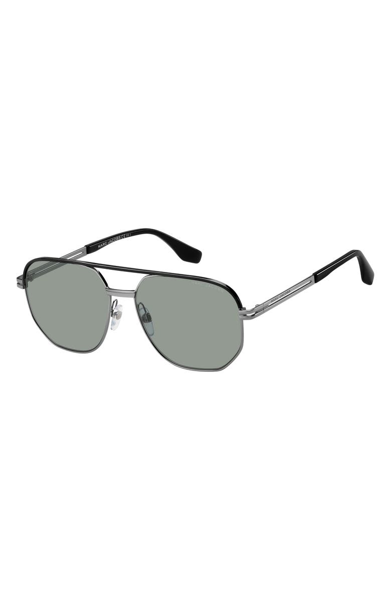 Marc Jacobs 58mm Gradient Aviator Sunglasses, Alternate, color, 