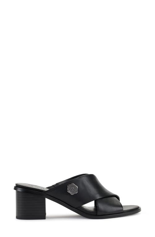 Karl Lagerfeld Paris Henryk Criscross Slide Sandal In Black