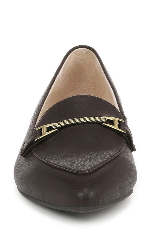 Shop Lifestride Precious Pointed Toe Bit Loafer In Dark Chocolate