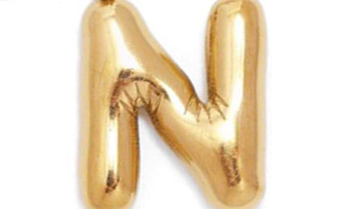 Petit Moments Bubble Initial Necklace In Gold - N