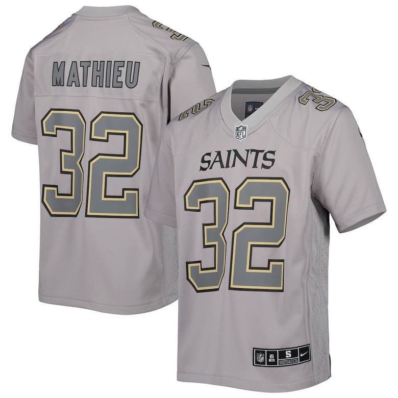 Nike Kids' Youth Tyrann Mathieu Gray New Orleans Saints Atmosphere Game  Jersey