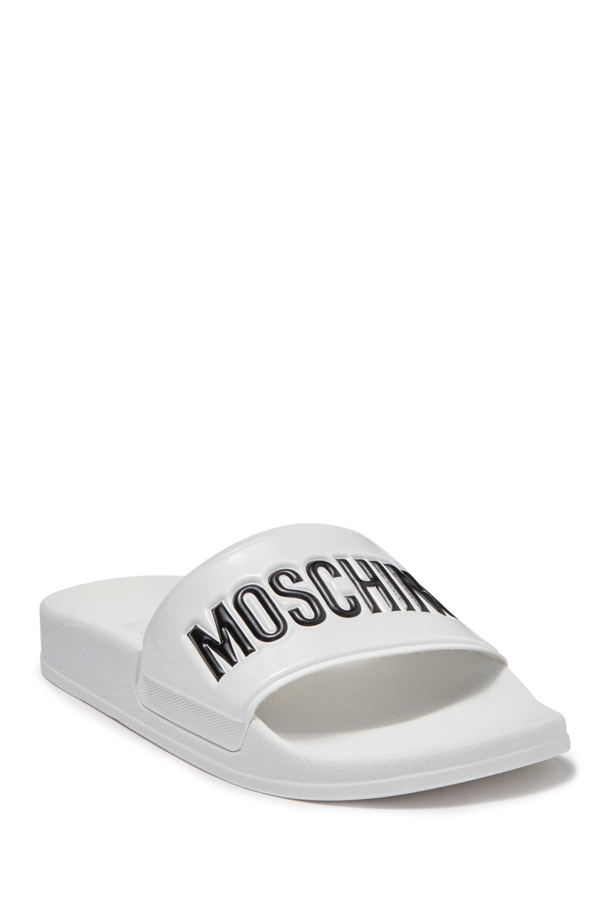 moschino pool slide sandals
