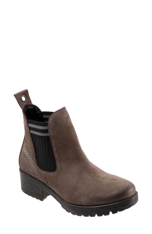 Bueno Florida Chelsea Boot Grey Nubuck/Knit at Nordstrom,