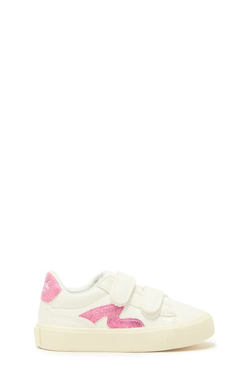 Shop Blowfish Footwear Kids' Vince Strap Sneaker In White/pink