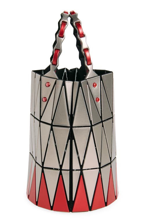 Shop Bao Bao Issey Miyake Basket Handbag In Red Mix