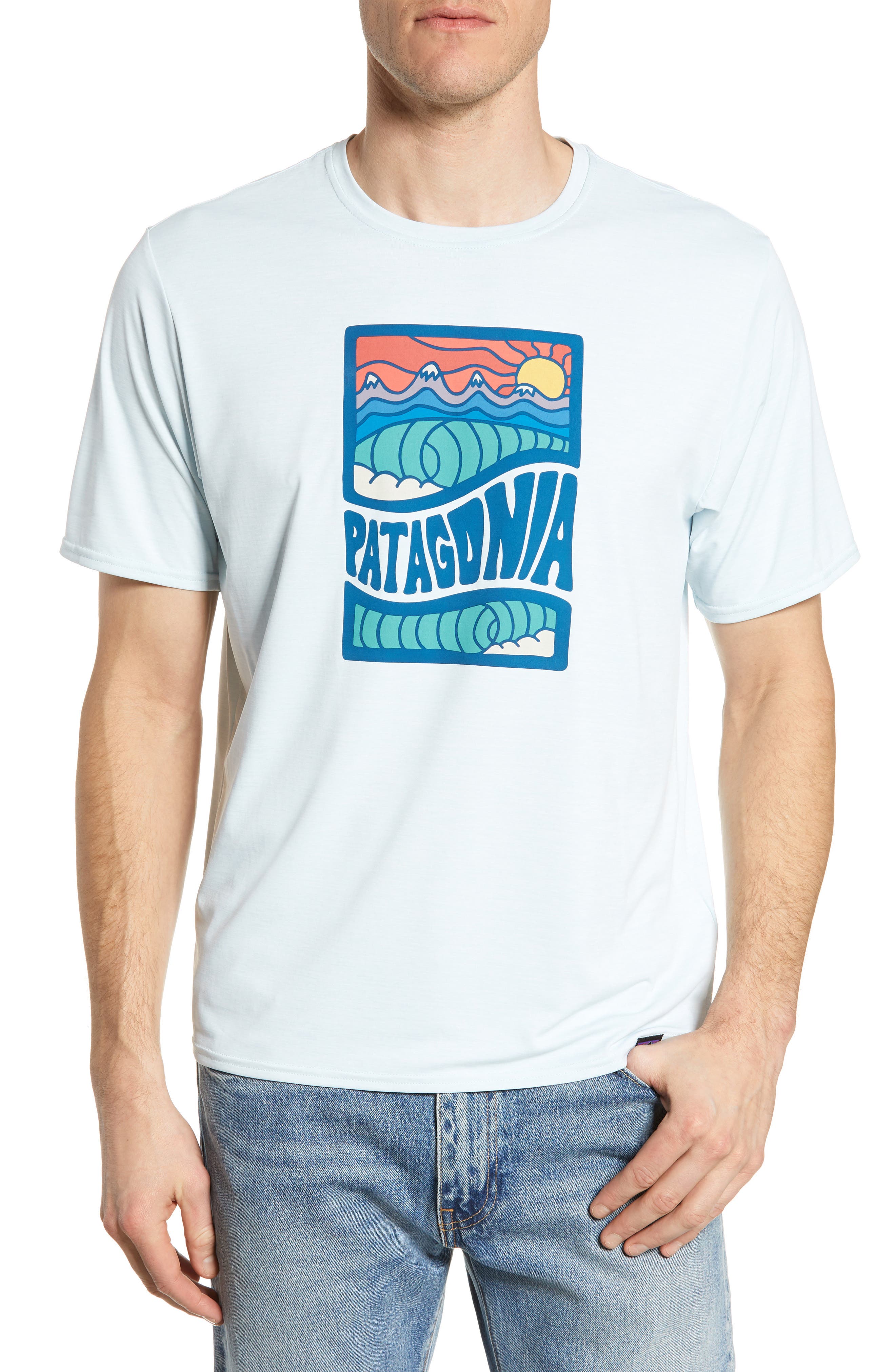 Patagonia Capilene Cool Daily Graphic T-Shirt, Blue