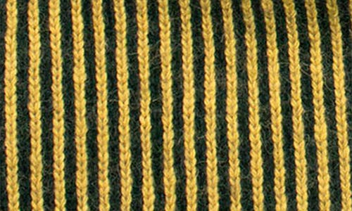 Shop Portolano Stripe Knit Scarf In Forest/mustard