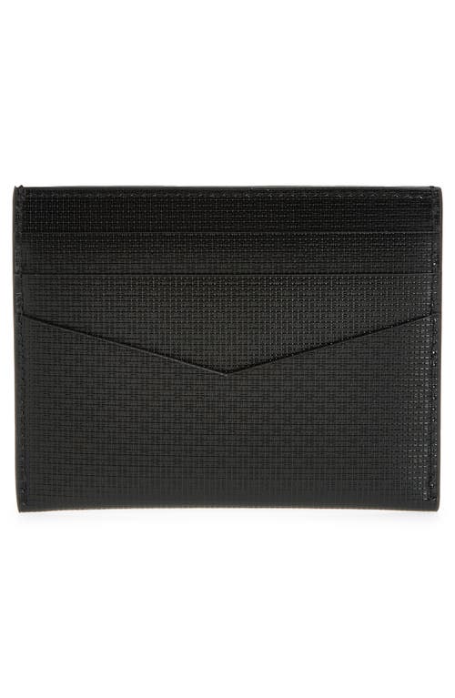 Shop Givenchy 4g Embossed Calfskin Card Holder In Black/black