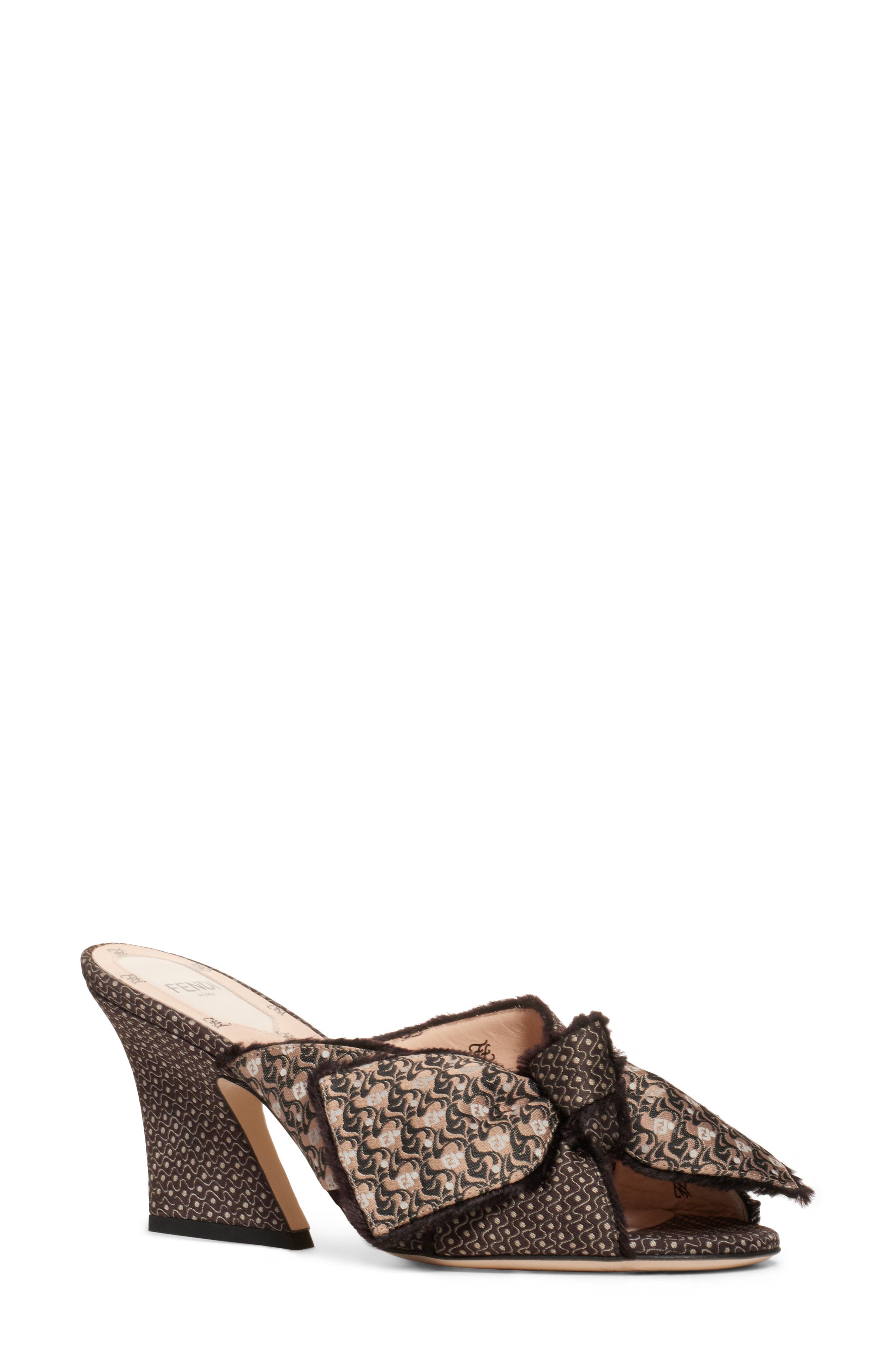 Fendi Bow Slide Sandal (Women) | Nordstrom
