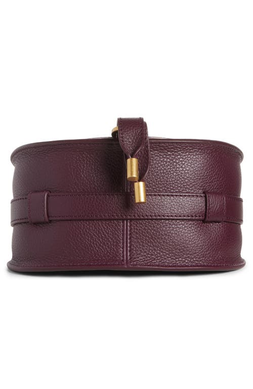 Shop Chloé Small Marcie Leather Crossbody Bag In Dimness Purple