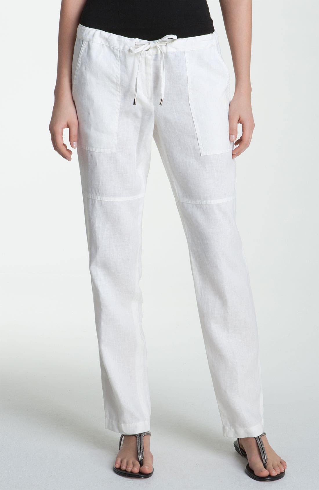 MICHAEL Michael Kors Drawstring Linen Pants Nordstrom