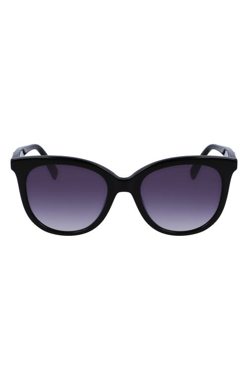 Longchamp 54mm Gradient Tea Cup Sunglasses in Black at Nordstrom