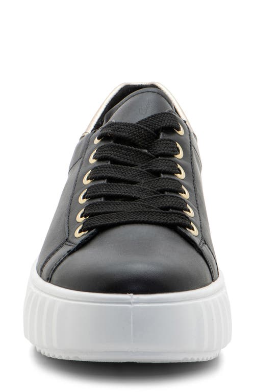 Shop Ara Mikky Platform Sneaker In Black W Platinum