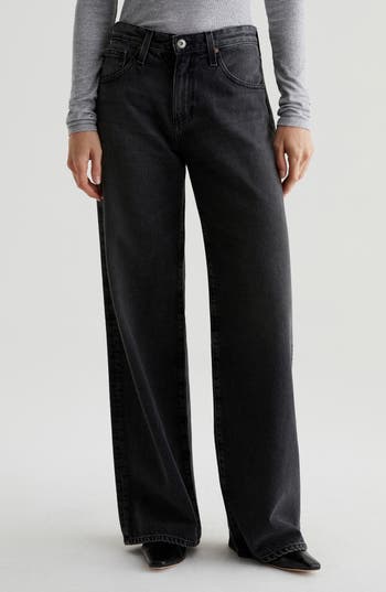 Ag Farrah High Waist Stretch Corduroy Bootcut Pants In Overnight