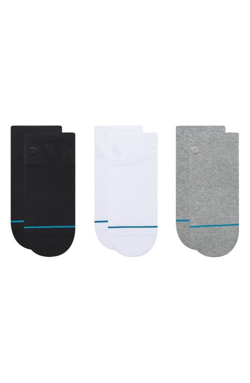 Stance Icon Assorted 3-Pack Ankle Socks in Multi
