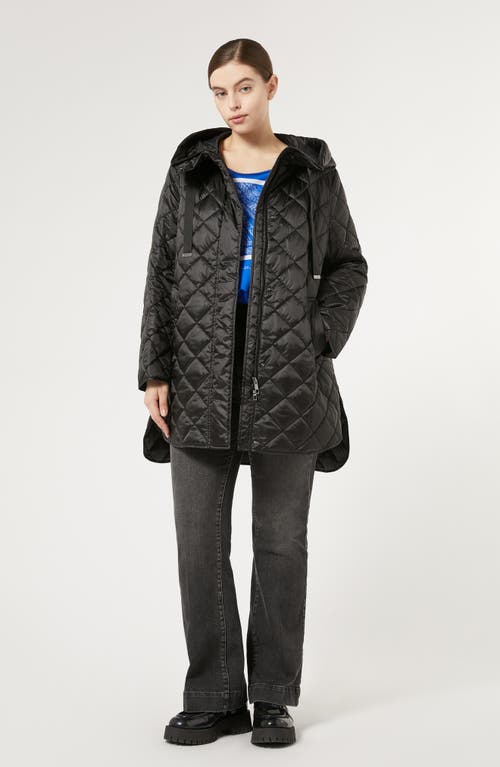 Shop Marina Rinaldi Blasone Water Repellent Quilted Jacket In Black