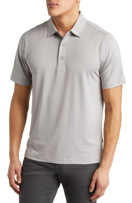 Forge DryTec Pencil Stripe Performance Polo in Polished