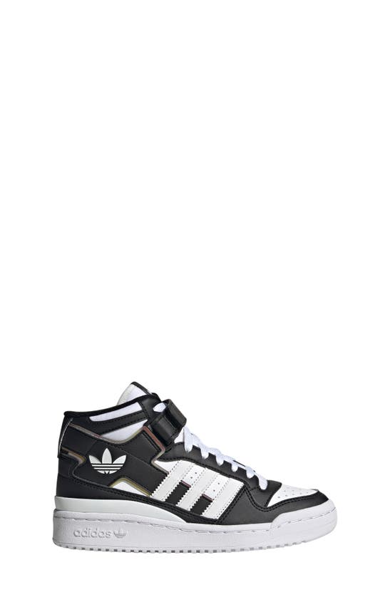 Adidas Originals High-top Sneakers Forum In Black/white/white |