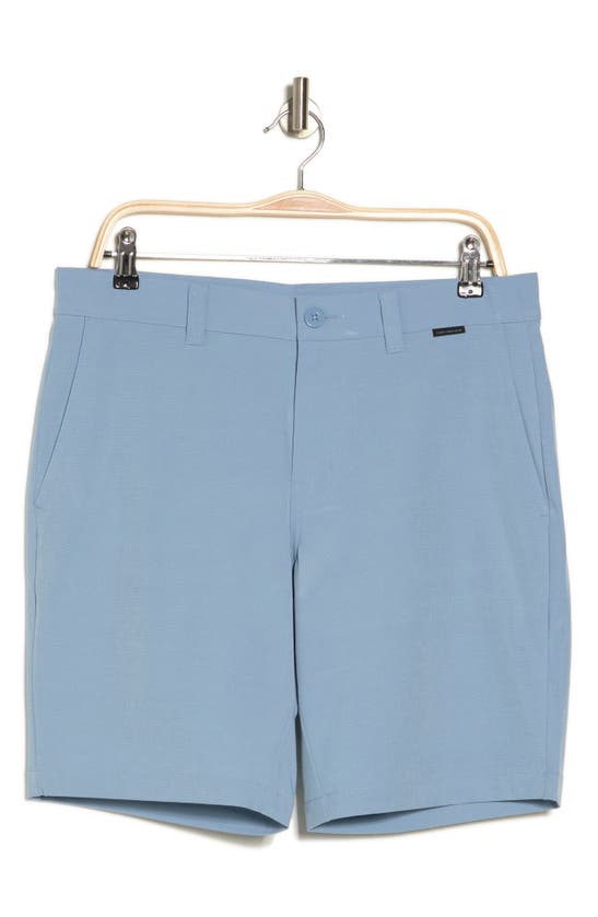 Travis Mathew Waylay Shorts In Heather Ash Blue