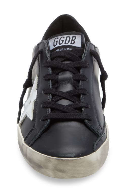 Golden Goose Super-star Low Top Sneaker In Black/white