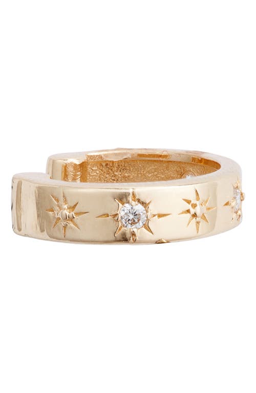 Anzie Single Mel Soldera Celestial Ear Cuff | Diamonds/yellow Gold In Gold/diamond