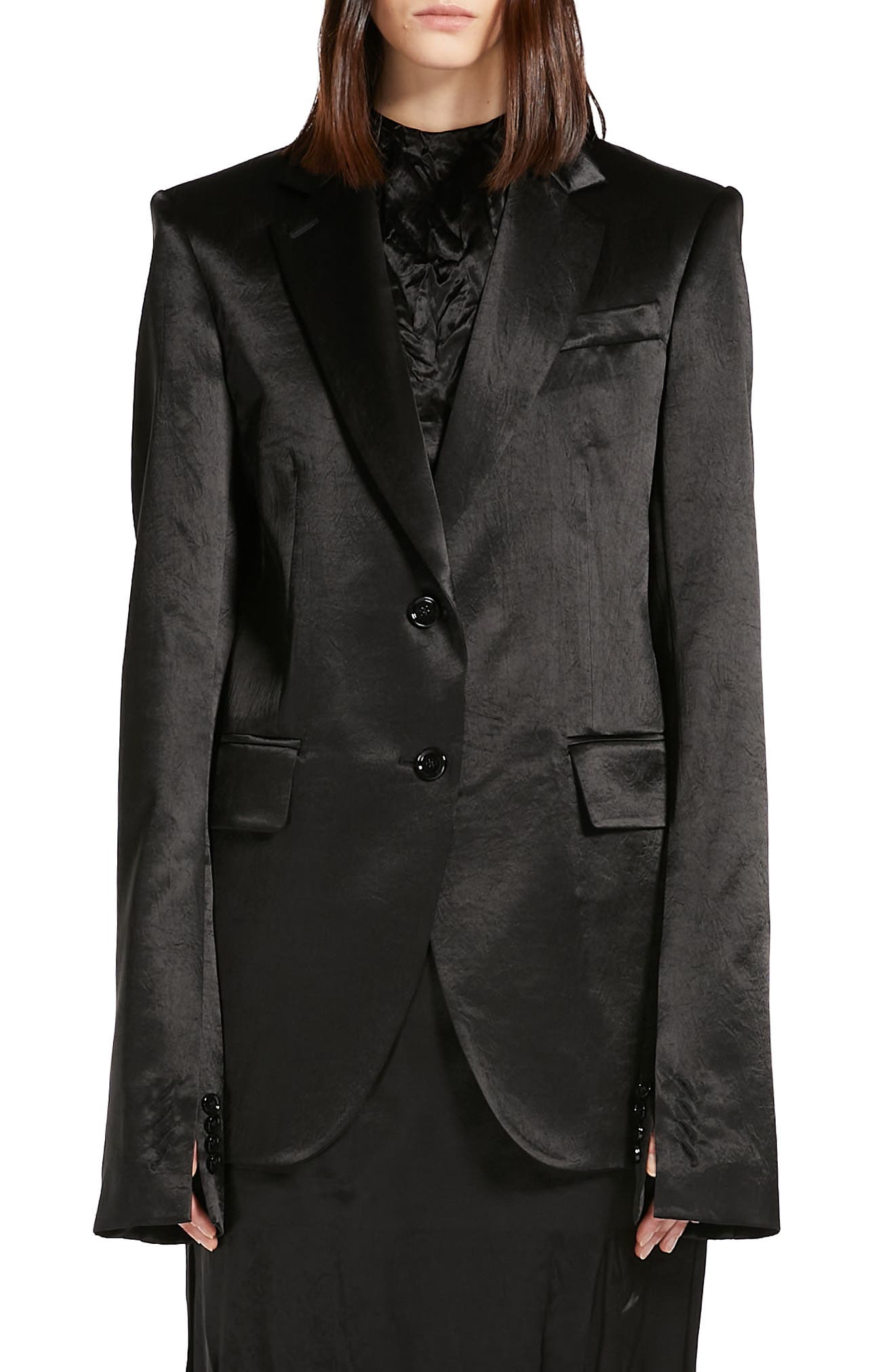 Coat SPORTMAX Woman color Black