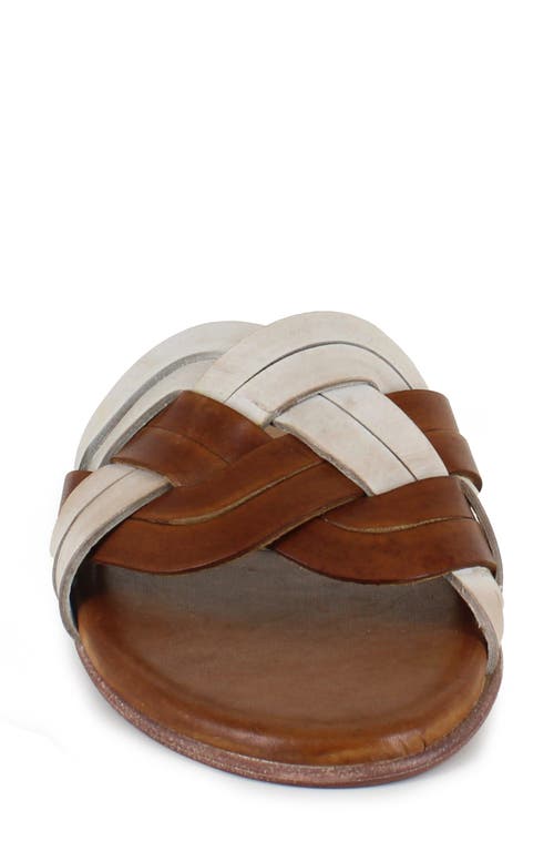 Artisan Crafted By Zigi Arutzy Slide Sandal In Brown Multi