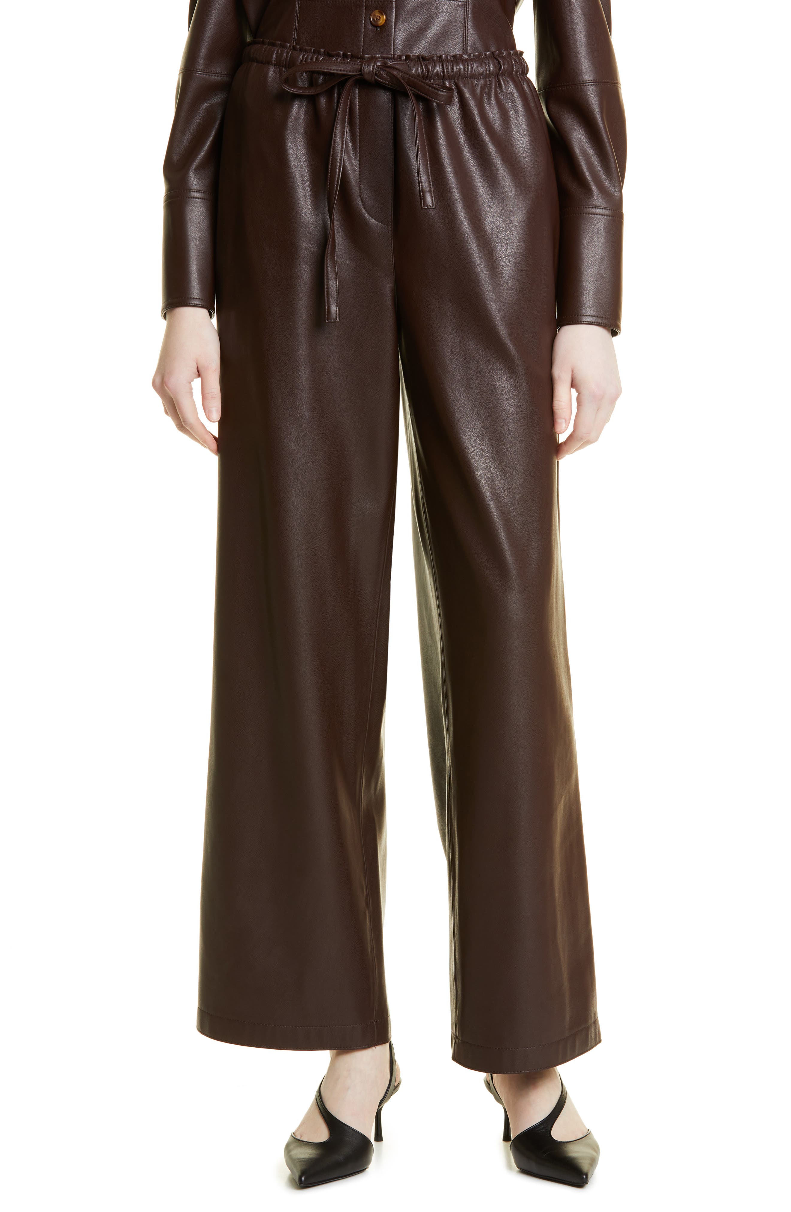 Rebecca Taylor Faux Leather Pants 